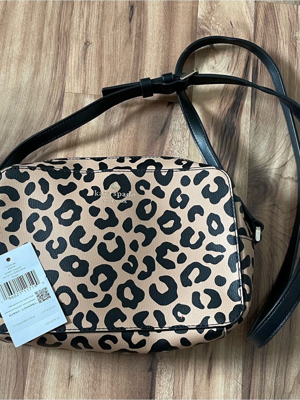 Kate Spade New York Harper Leopard Print Crossbody Bag
